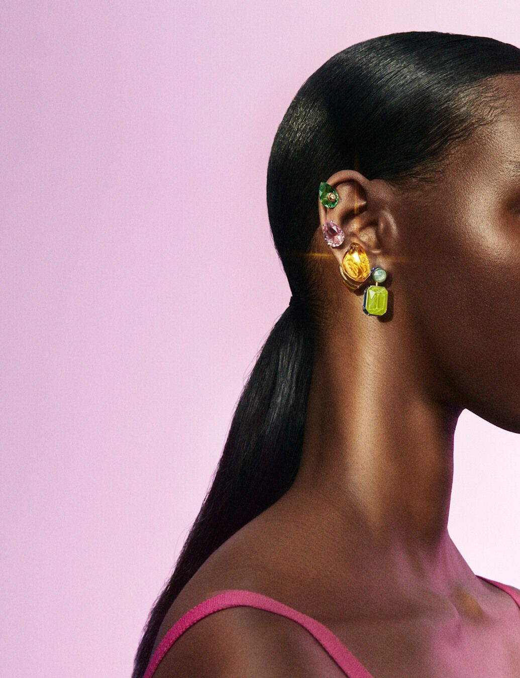 Swarovski mismatched earrings deals
